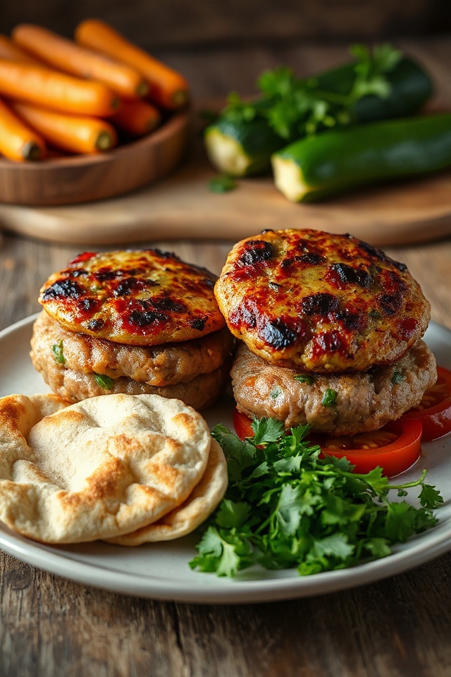 armenian lamb and beef burgers