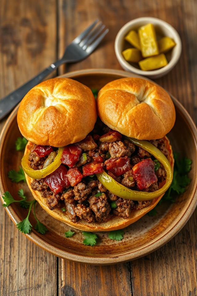 bacon drippings scrambled burger