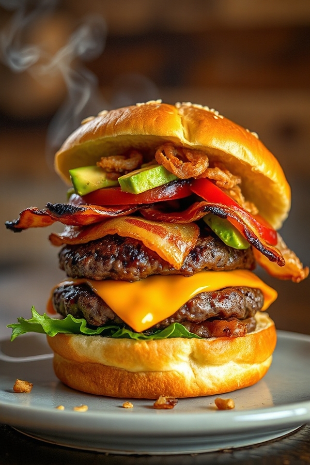 bacon wrapped hamburger patties recipe