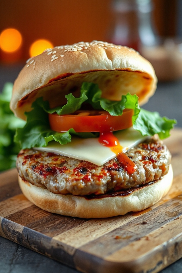 cheesy flavorful hamburger patties
