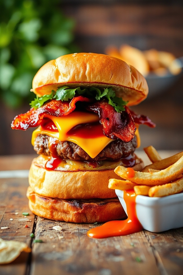 chili dog bacon cheeseburgers recipe