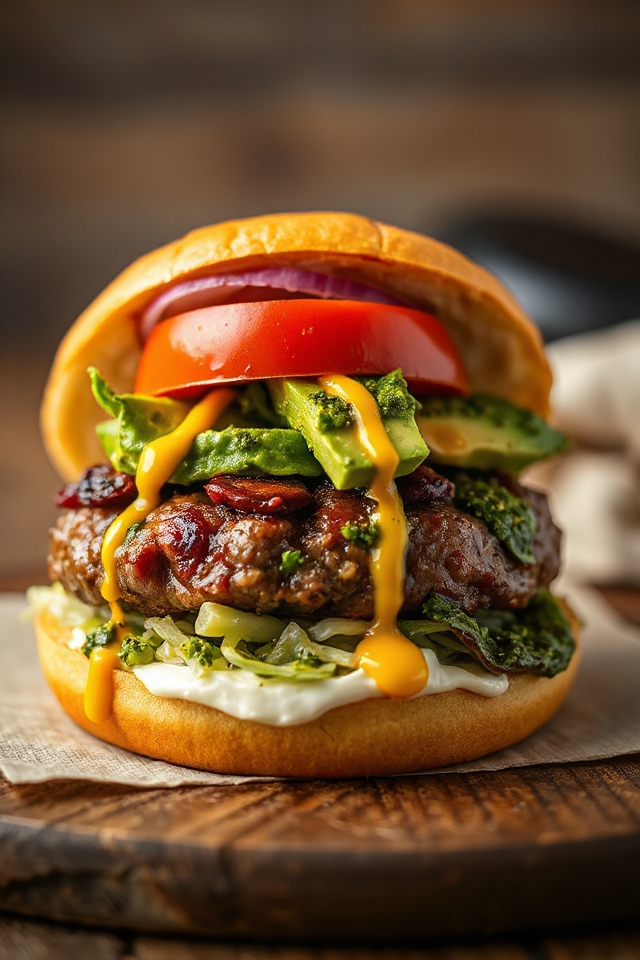 chimichurri burger recipe instructions