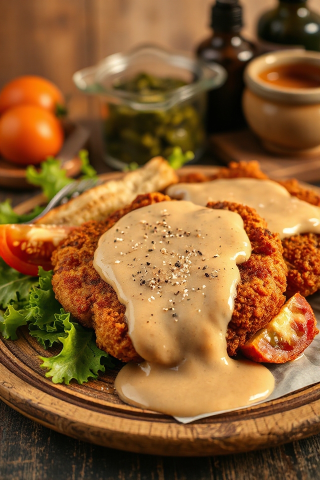 country fried hamburger steaks