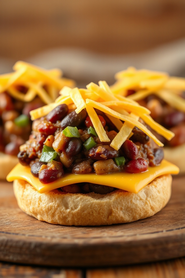 cozy bean filled sandwich creation