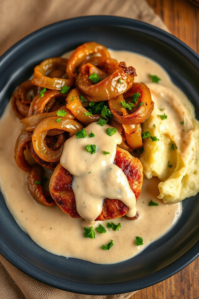 creamy pork burger recipe