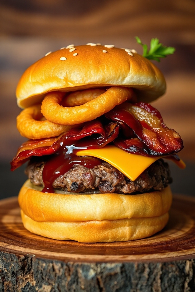 delicious vegetarian burger creation