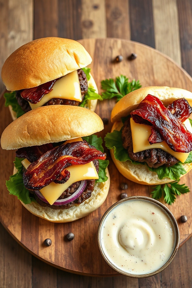 double bacon cheeseburger recipe