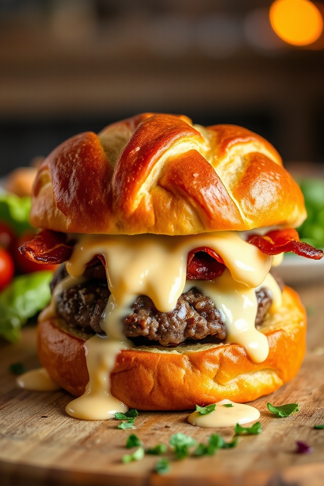 fancy bacon cheeseburgers recipe