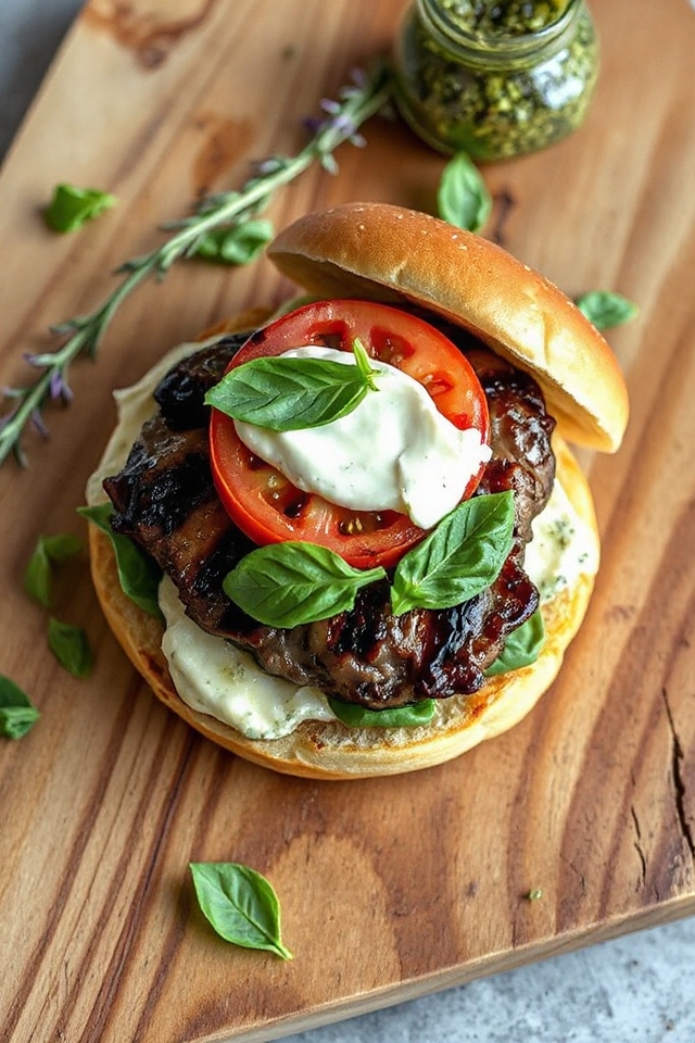 grilled mushroom with cheese