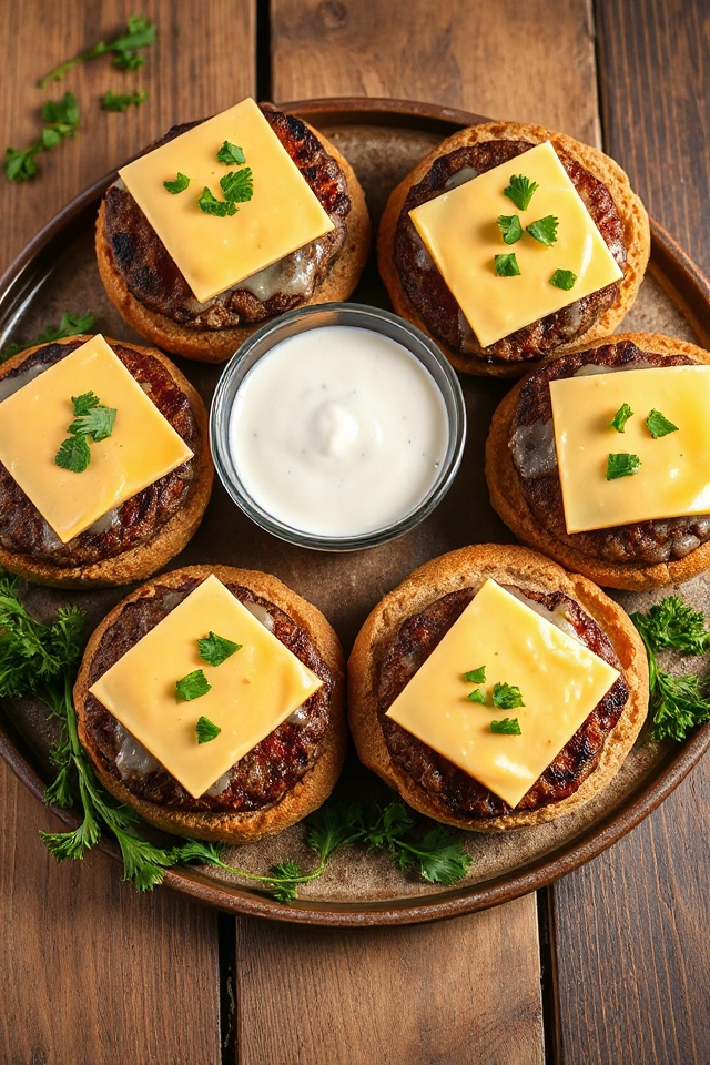 herbed ranch cheeseburger recipe