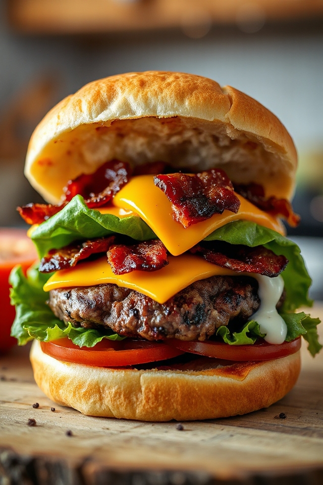 inside out bacon cheeseburgers recipe