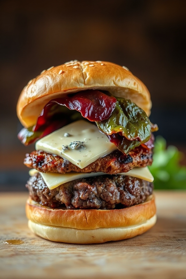 juicy blue cheese burgers
