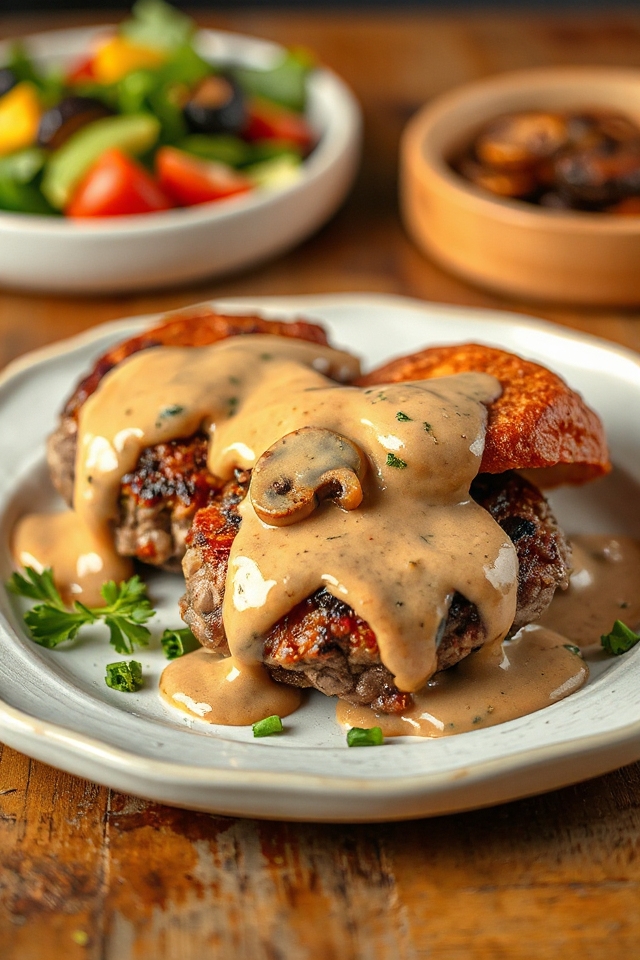juicy sherryburger with sauce