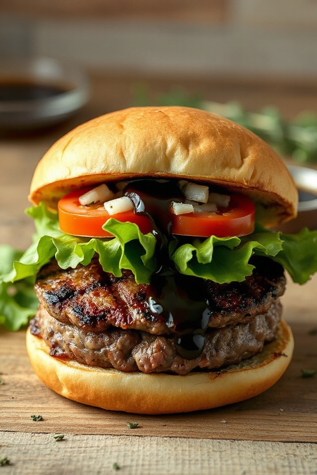 lamburgers mix form cook