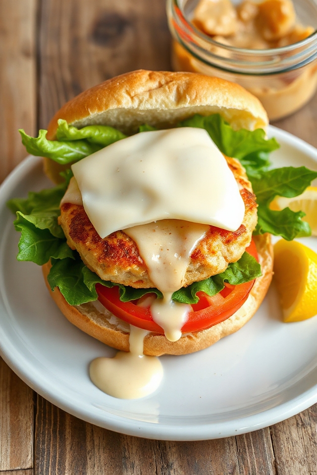 lemon mayonnaise chicken burger
