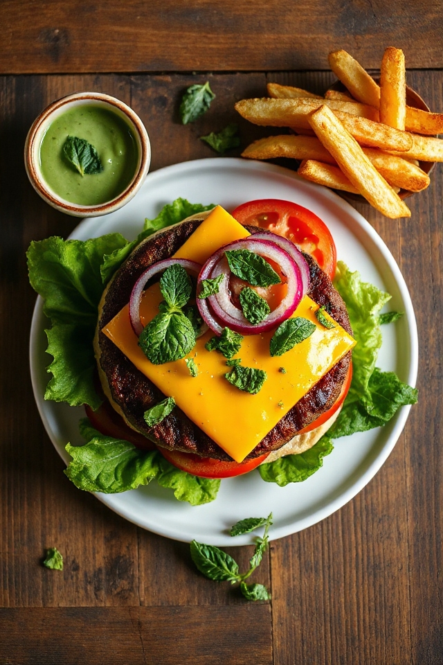 mint infused hamburger recipe