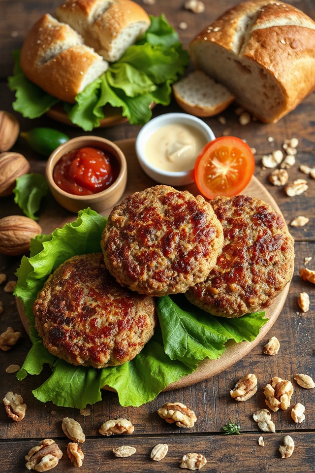 nutty vegetarian burger recipe