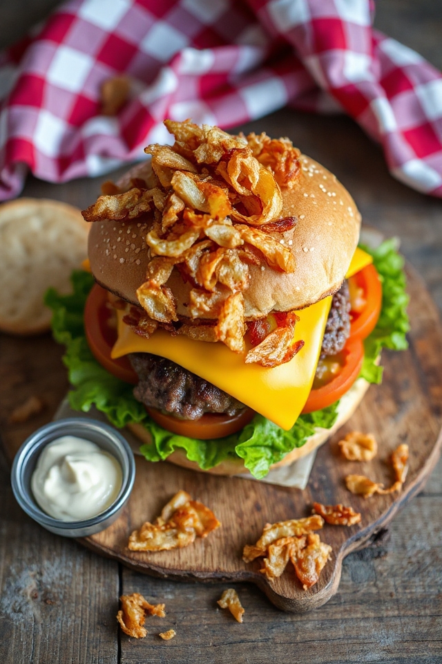 onion topped cheeseburger recipe