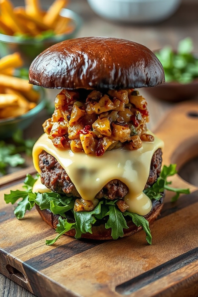 portobello cheeseburger assembly instructions