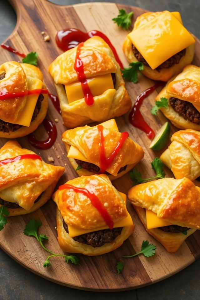 puff pastry cheeseburger recipe