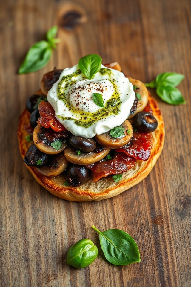 ricotta portabella mushroom burger