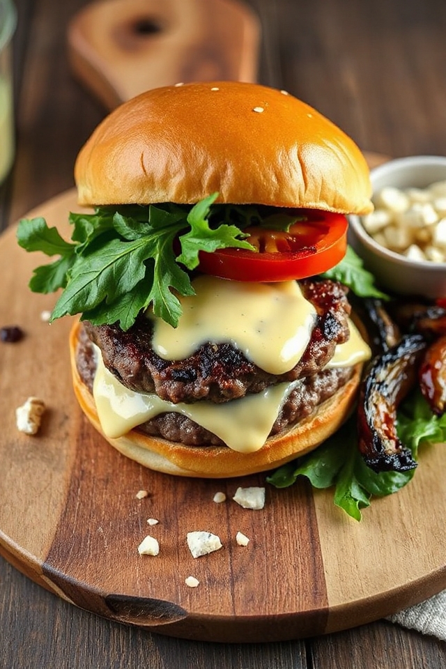 roquefort cheese burger recipe