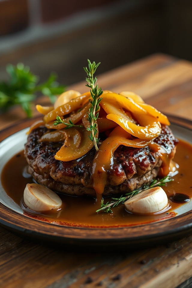savory hamburger steak gravy