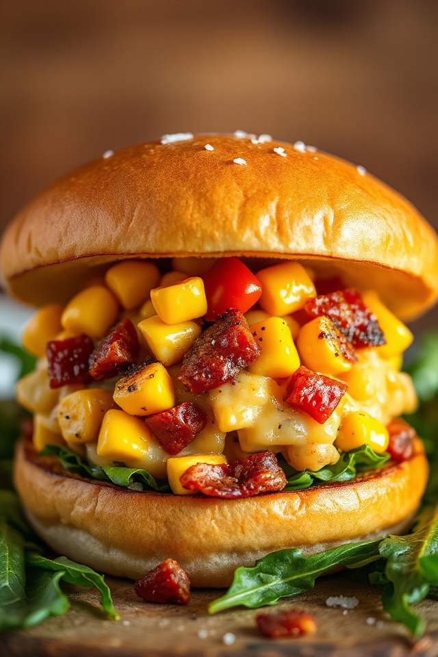 savoury lamburgers with cheese