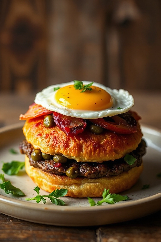 scandinavian burgers with beets