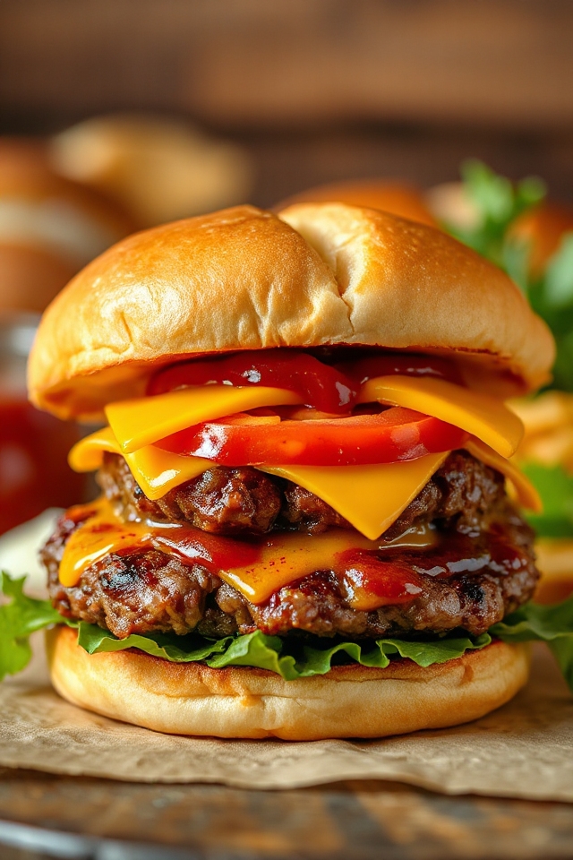sizzle burger cooking instructions