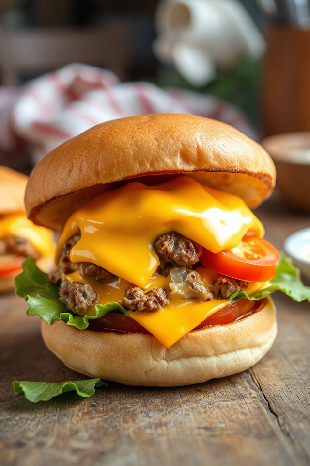 slow cooker cheeseburger recipe