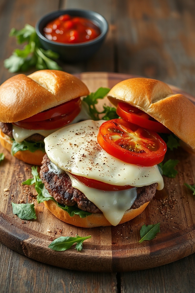 smoked mozzarella hamburger recipe