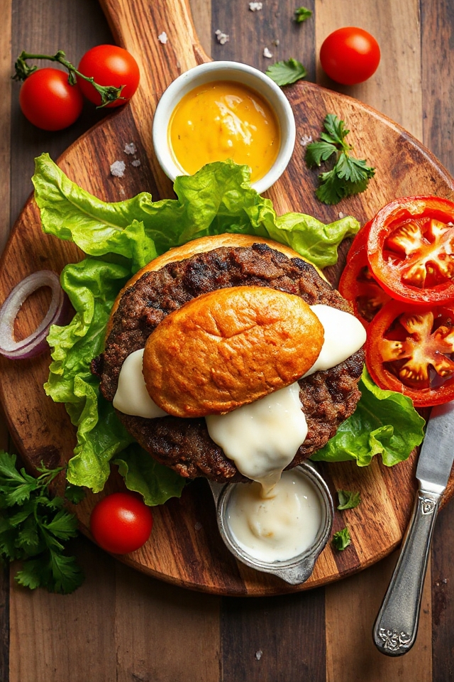 smoked mozzarella lamburger recipe