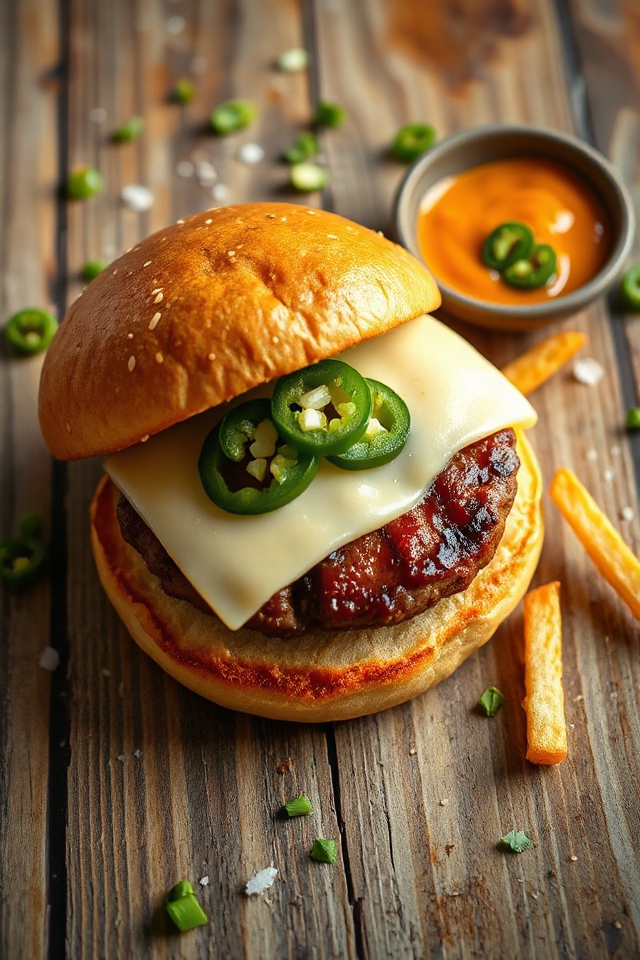 spicy jalape o burger recipe