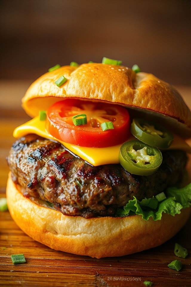 spicy jalape o cheeseburger recipe