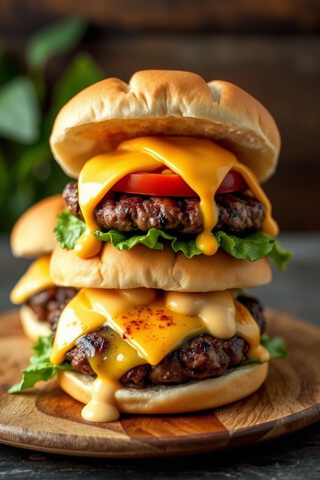 star spangled cheeseburger bbq fun