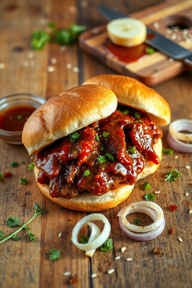 sweet and tangy burger