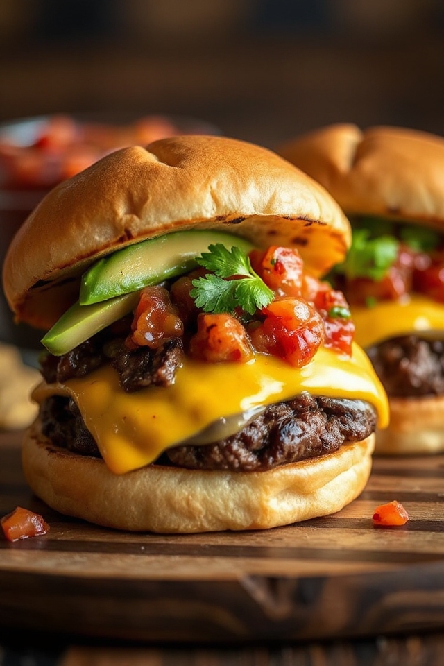 tex mex cheeseburger cooking instructions