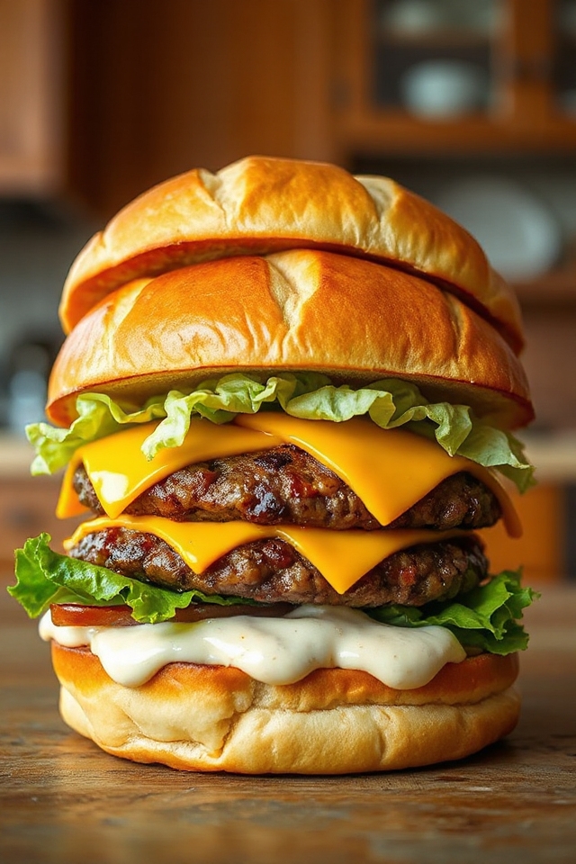 ultimate humungo hamburger recipe
