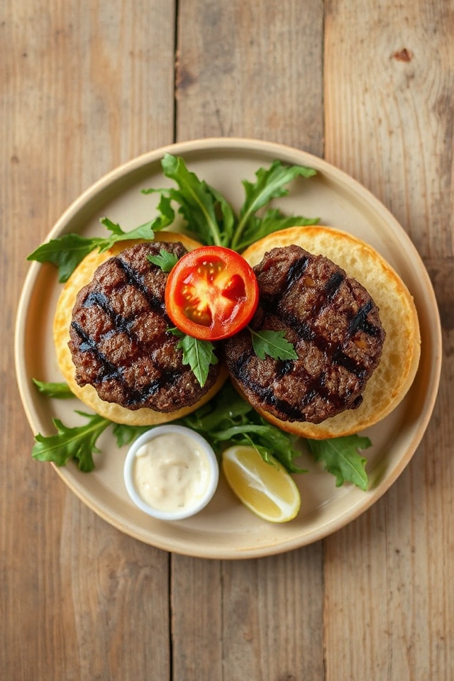 unique muffin hamburger recipe